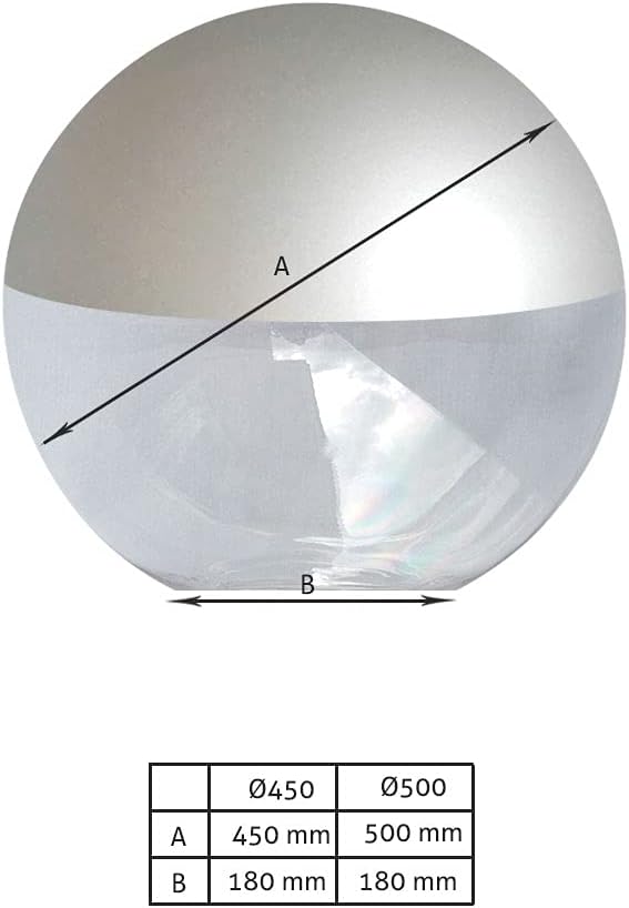 Globe / Boule de remplacement Lanterne anti-pollution Transparent Incolore Peint Gris Partie supérieure – Image 2