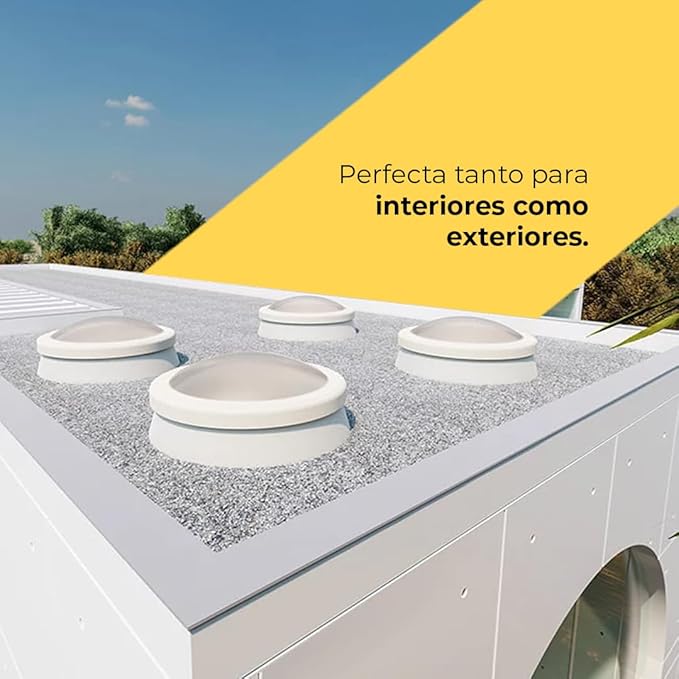 Lucernario sferico in metacrilato acrilico PMMA traslucido color ghiaccio con flangia - immagine 3