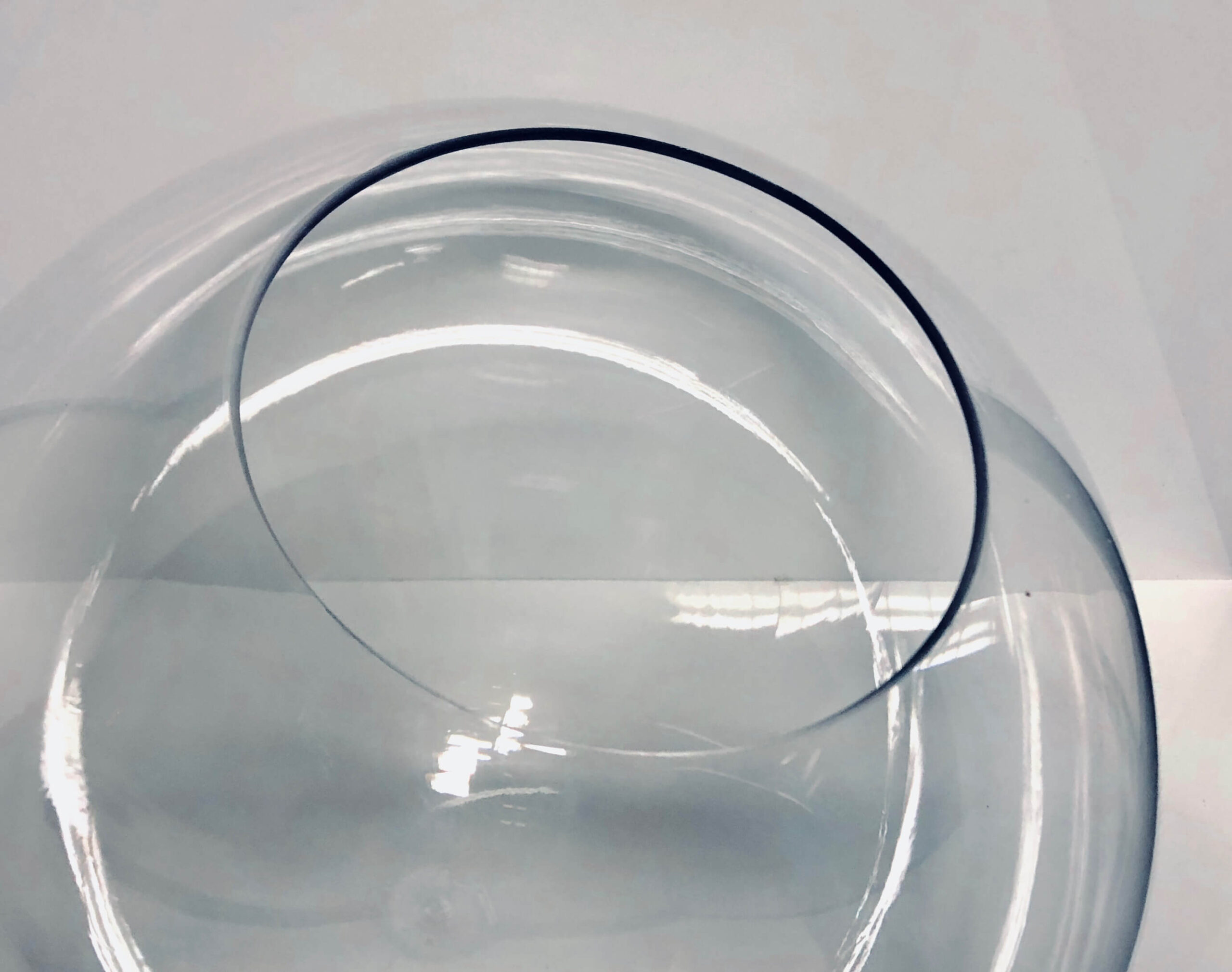 Difusor Esférico POLICARBONATO INCOLORO TRANSPARENTE con Boca - Imagen 3