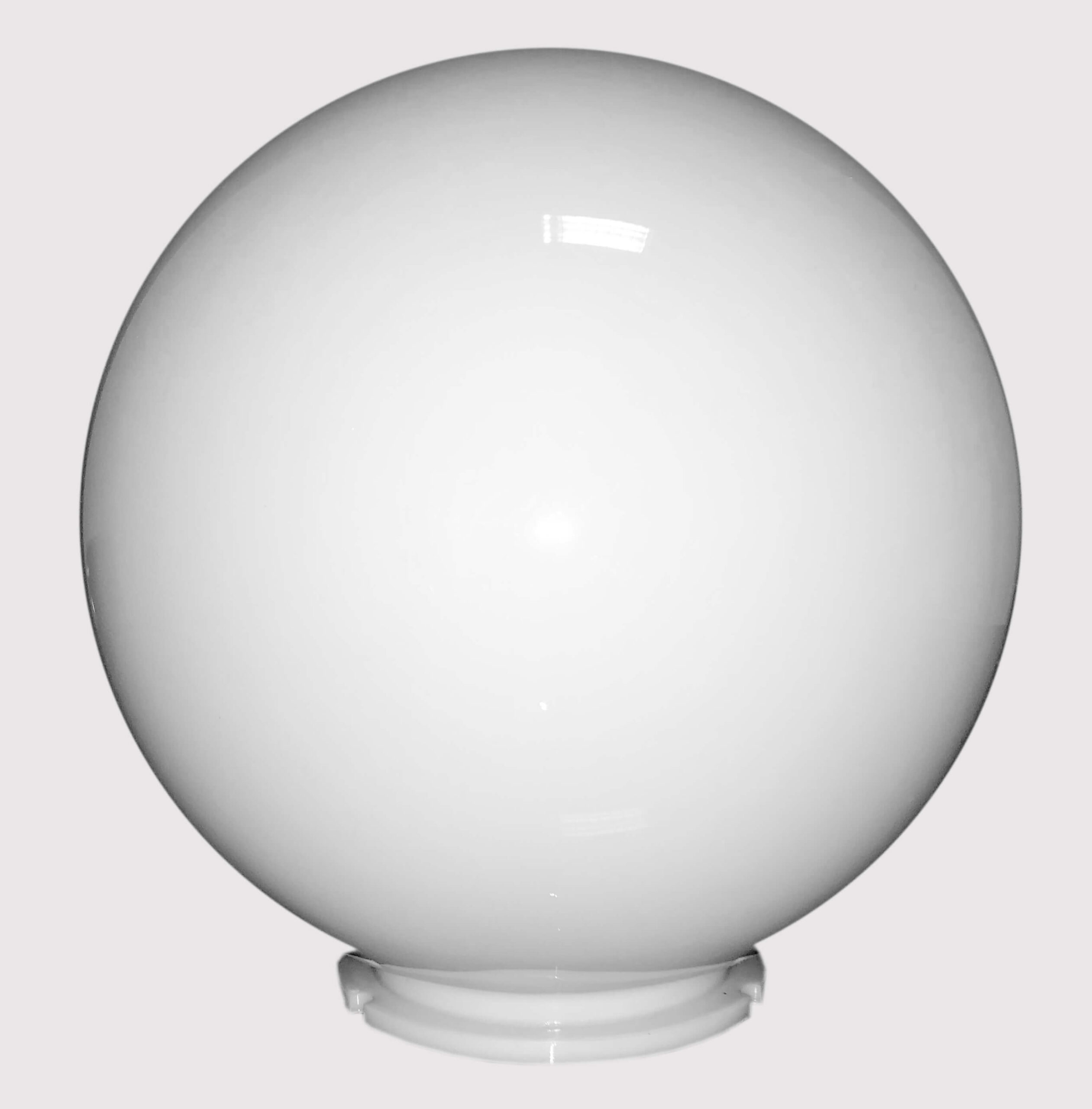 Difusor Esférico POLICARBONATO BLANCO OPAL con Cuello Bayoneta